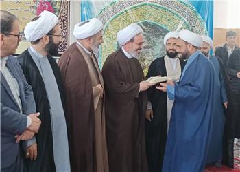 مراسم معارفه مدیر مدرسه علمیه المهدی مشگین شهر برگزار شد
